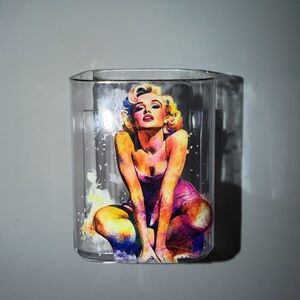 Colorful Pop Art Glass Vase